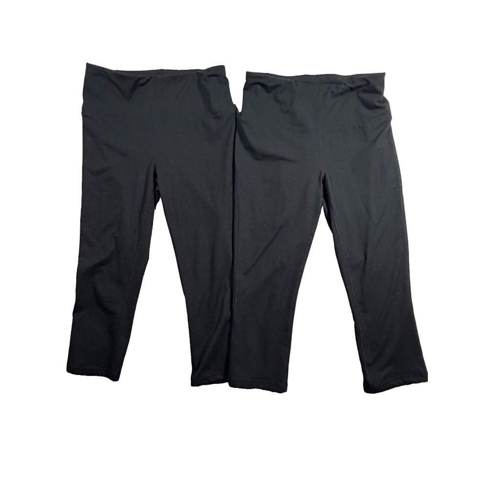 DSG Women's Capri Leggings Lot of 2 Size Small Black High Rise Athletic Yoga